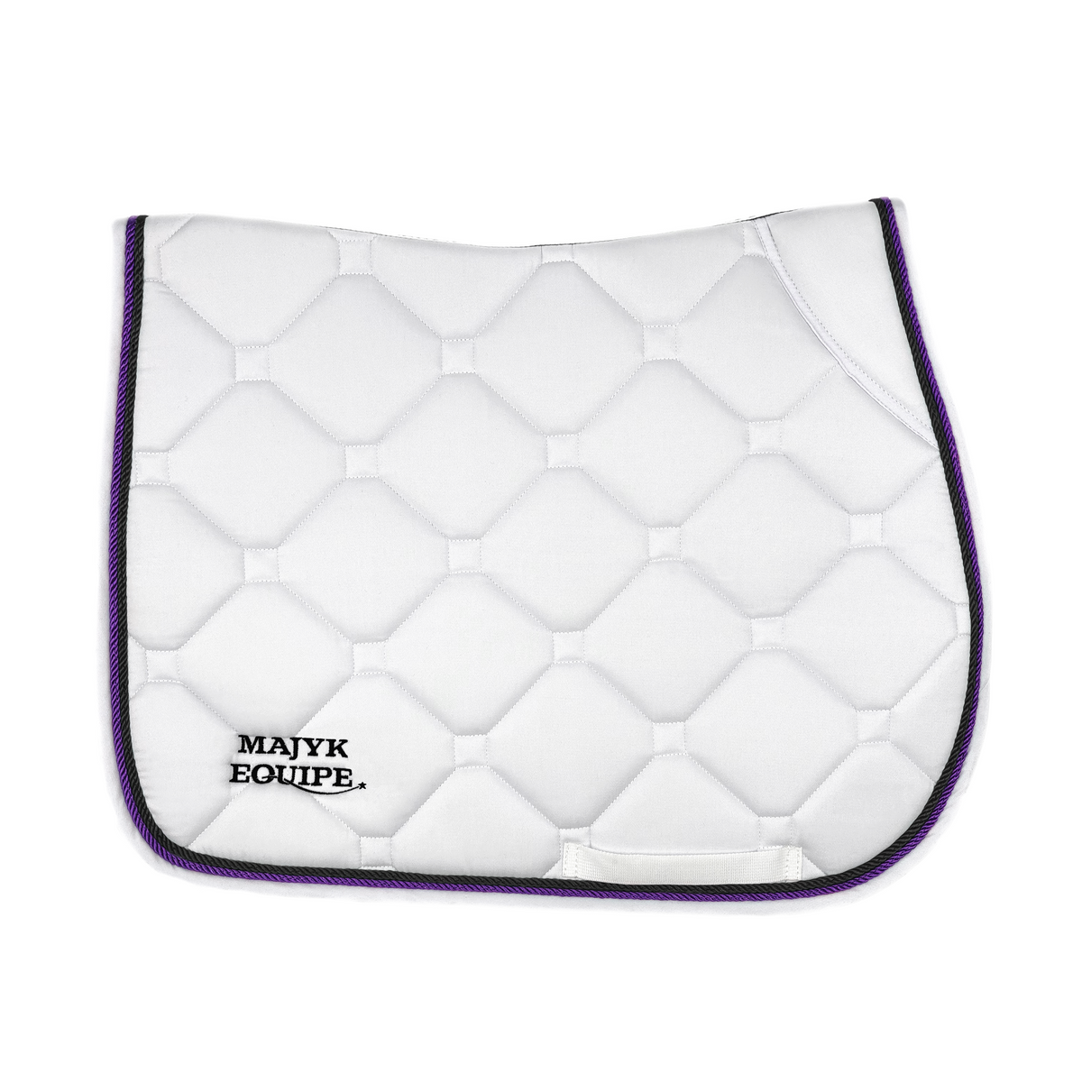 White Classica Cotton Euro Saddle pad