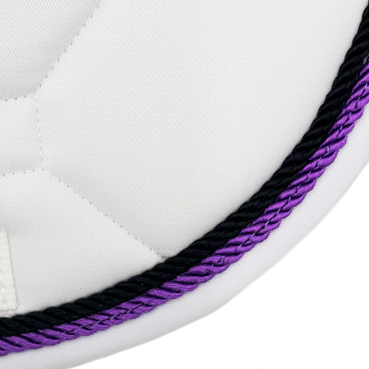 White Classica Cotton Euro Saddle pad