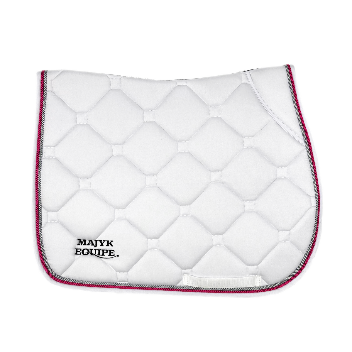 White Classica Cotton Euro Saddle pad