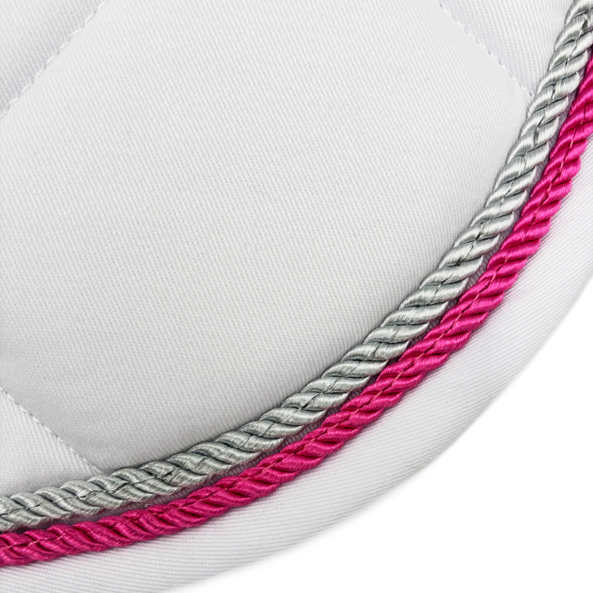 White Classica Cotton Euro Saddle pad