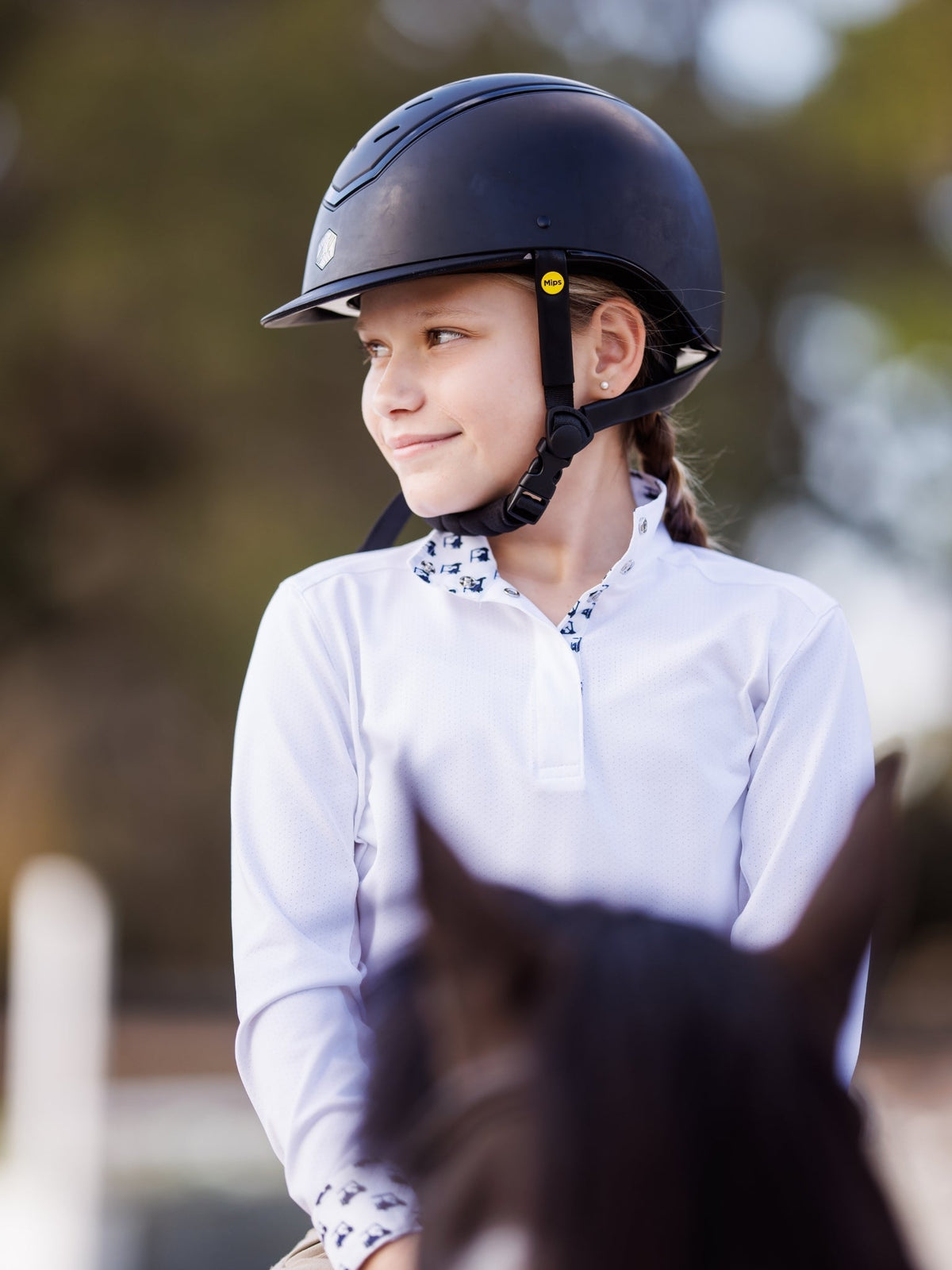 Golf Carts Girls Talent Yarn Straight Collar Long Sleeve Show Shirt