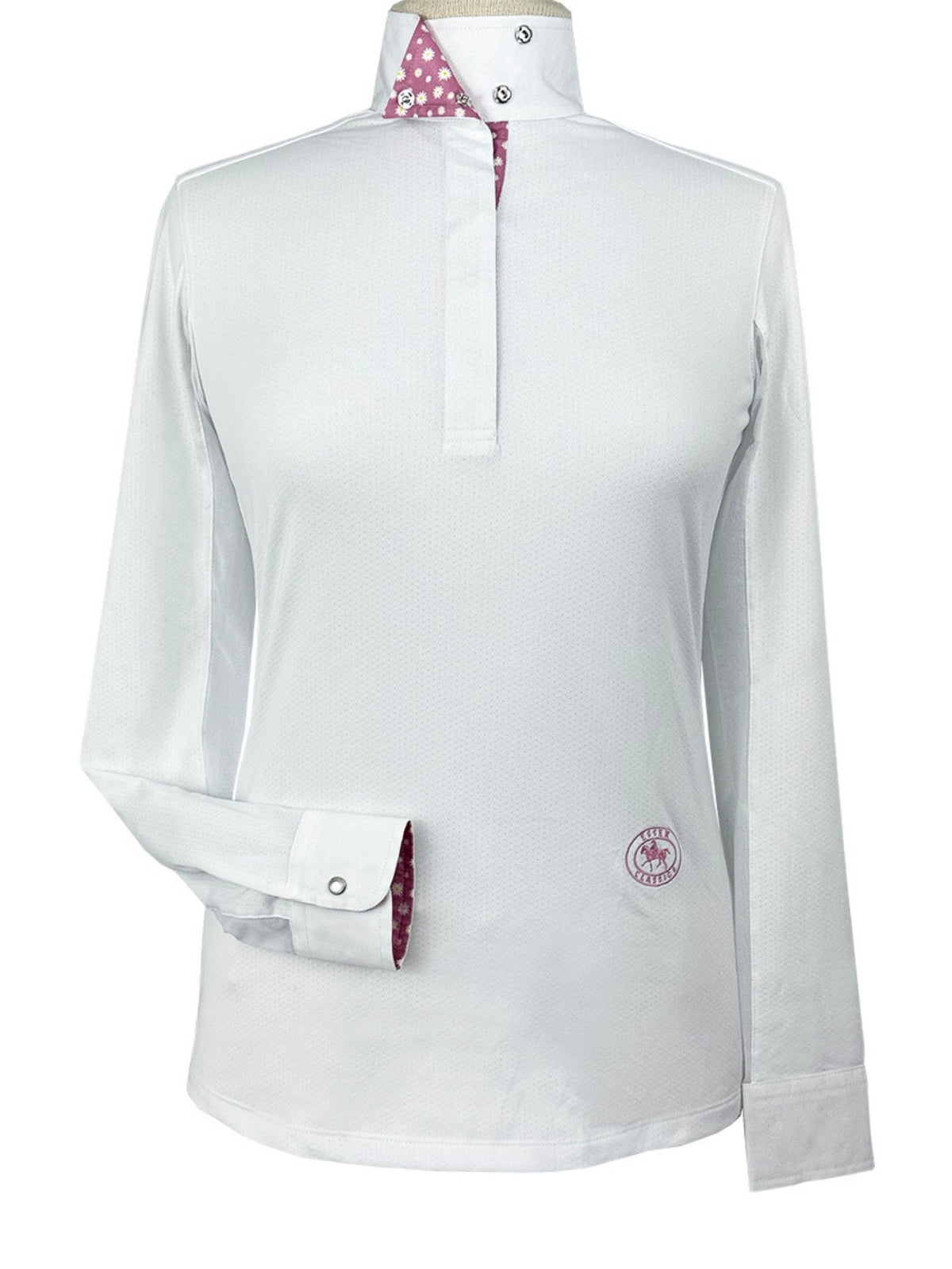 Daisy Delight Girls Talent Yarn Wrap Collar Long Sleeve Show Shirt