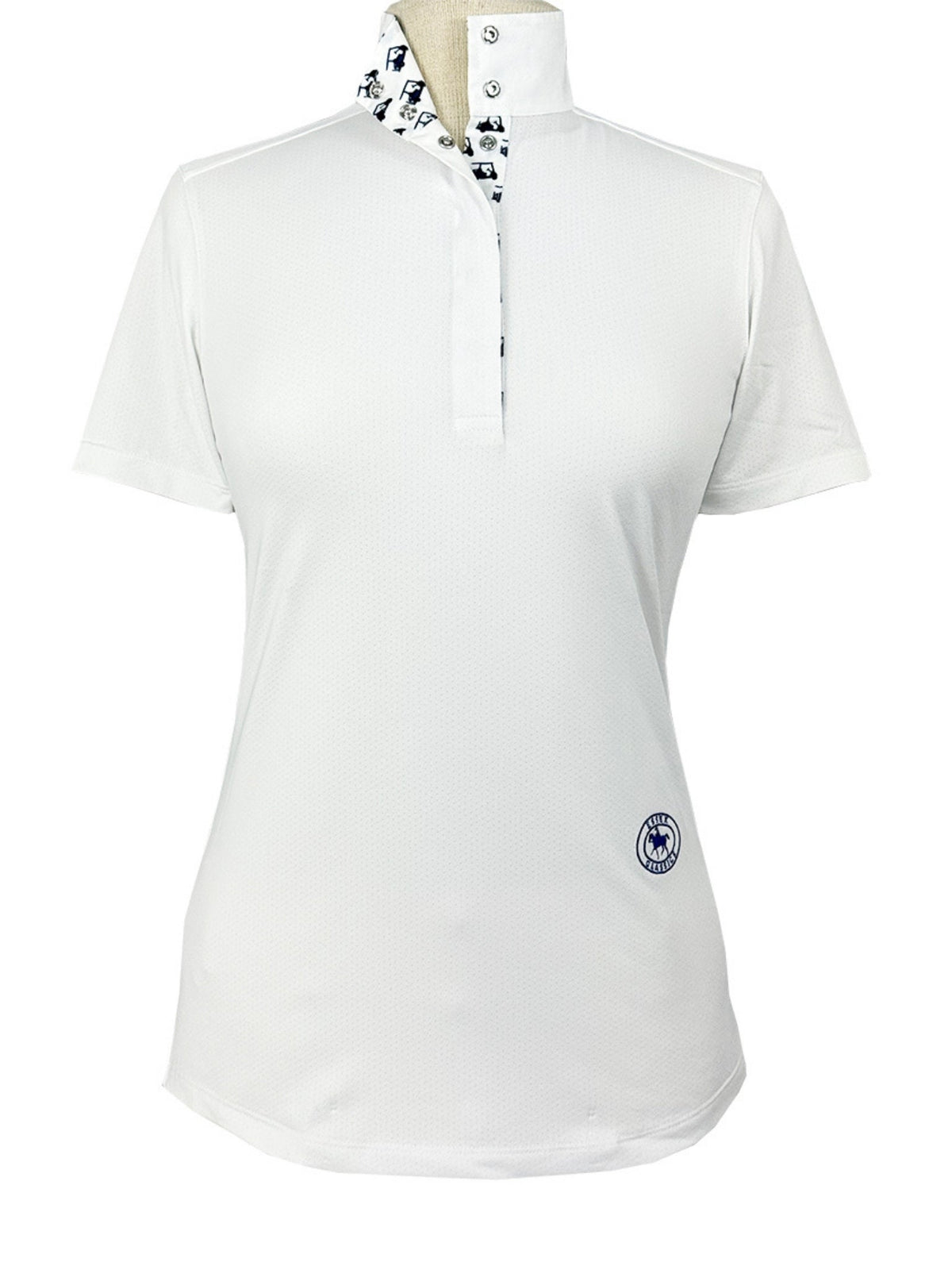 Golf Carts Girls Talent Yarn Straight Collar Short Sleeve Show Shirt