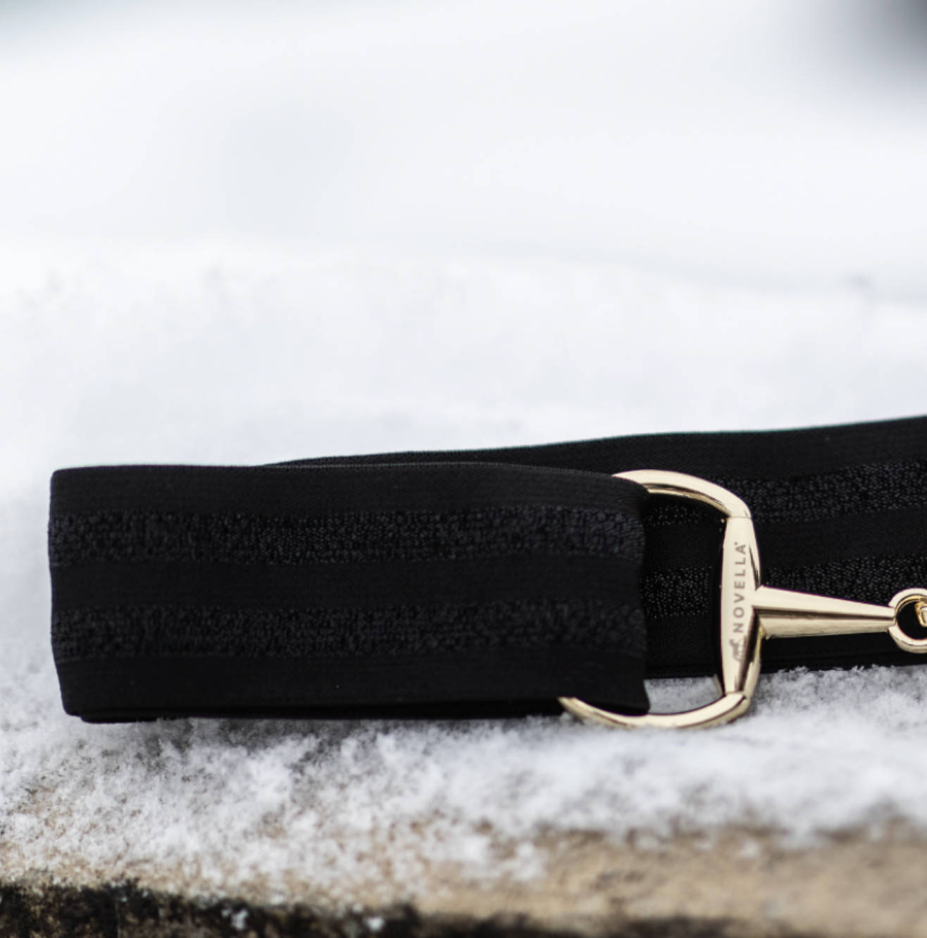 The Novella Snaffle Belts in Black.