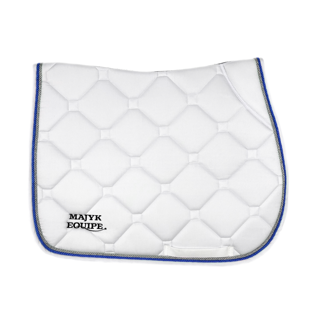 White Classica Cotton Euro Saddle pad
