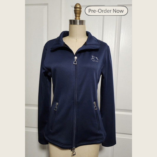 Navy Velvet-lined Jacket