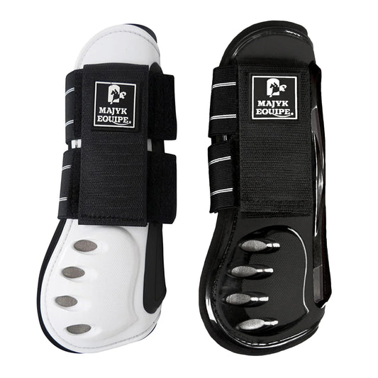 Vented Infinity Open Front Jump Boot Black