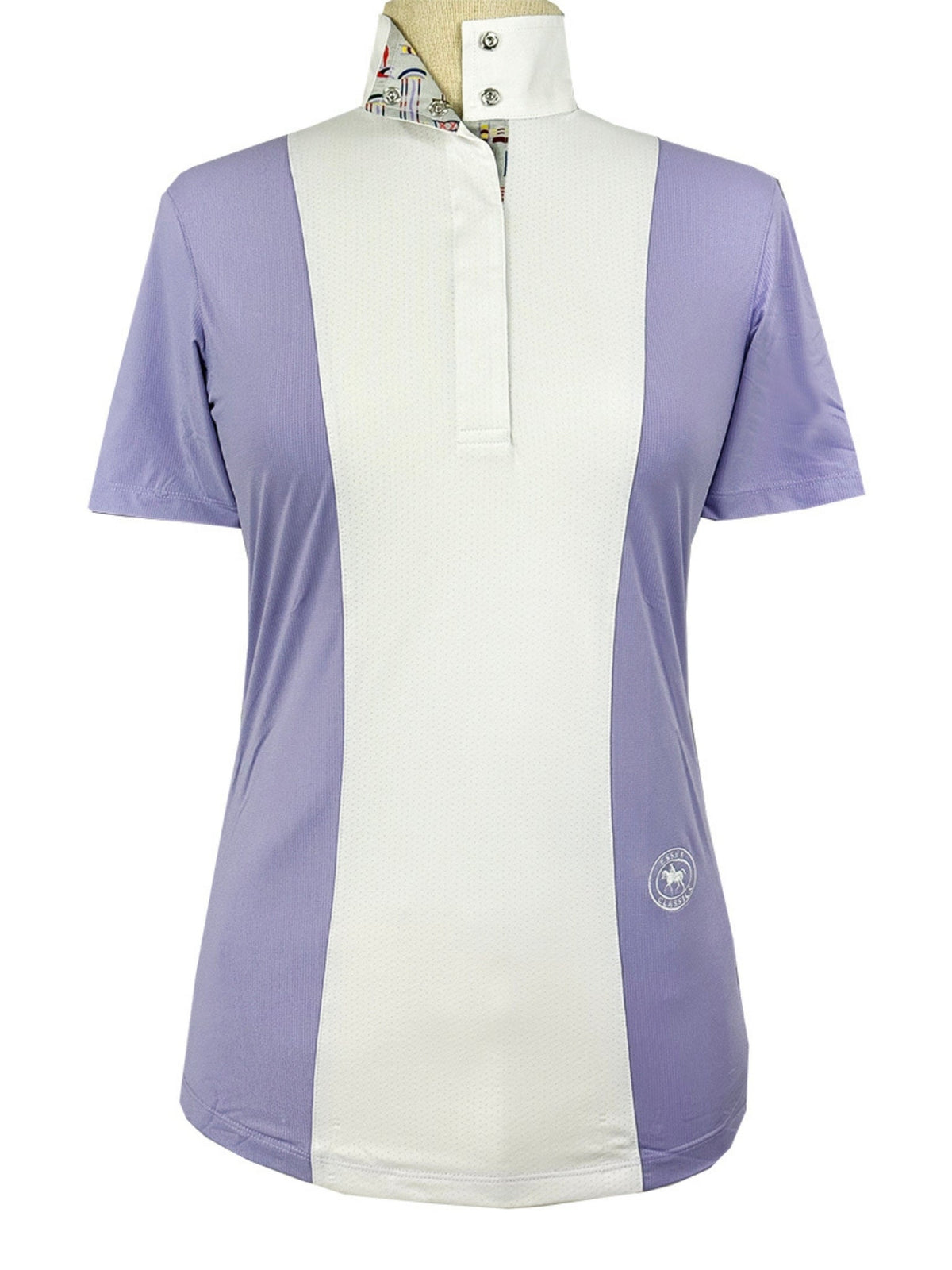 Girls "Luna II" Lavender with Jumper Classic Short Sleeve Performance Show Shirt