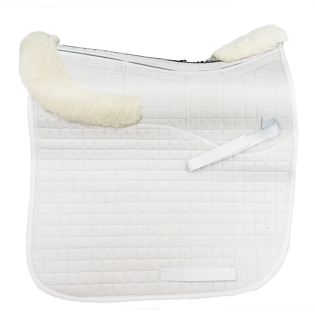 Shimmable Dressage Pad with Sheepskin