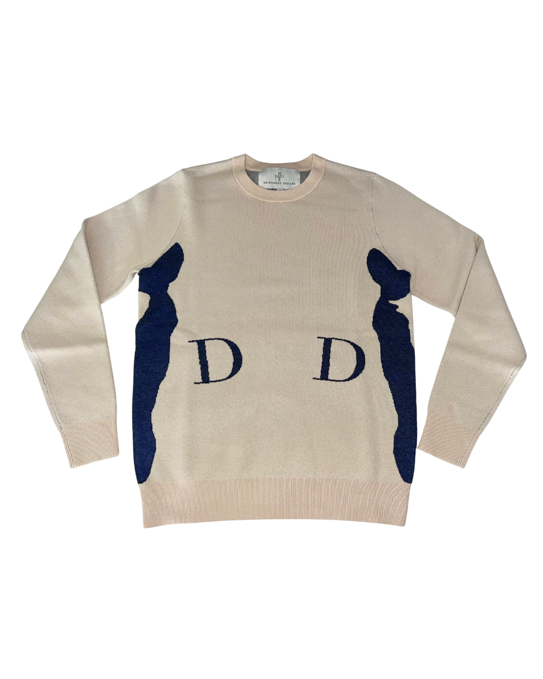 The Deinhardt HERITAGE Sweater - NEW Ivory Indigo