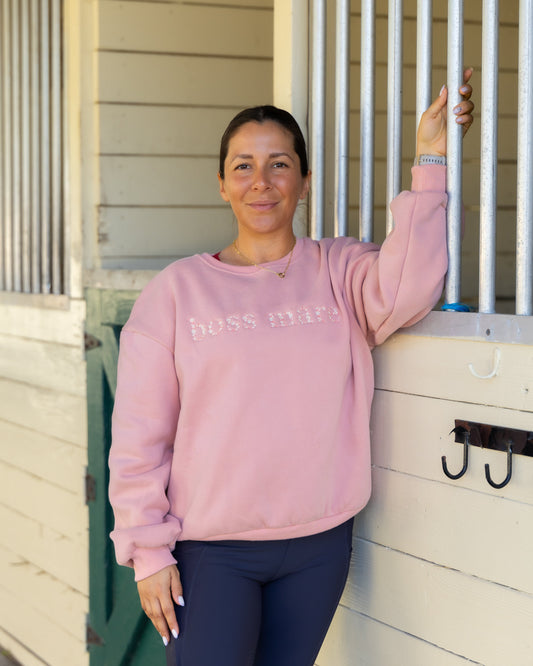 Boss Mare - Peach Equestrian Sweatshirt