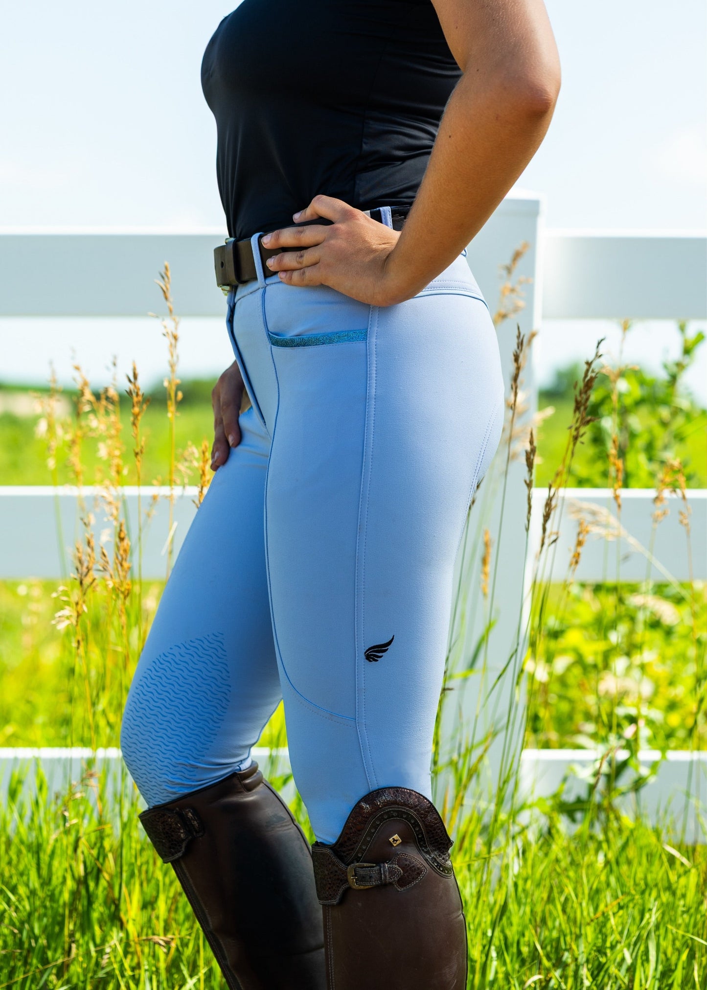 Classic Knee Patch    Forget-Me-Not