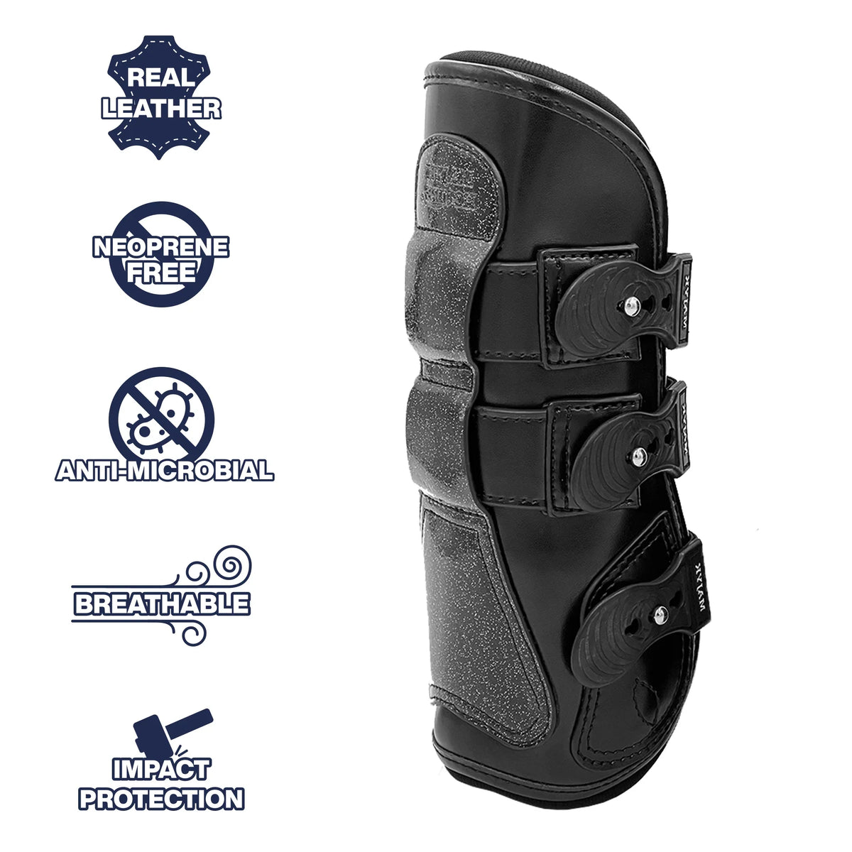 Estrella' Sparkle Leather Tendon Boots