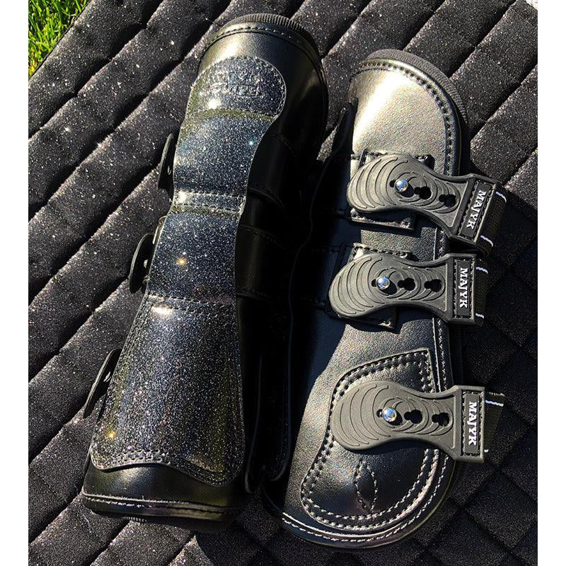 Estrella' Sparkle Leather Tendon Boots